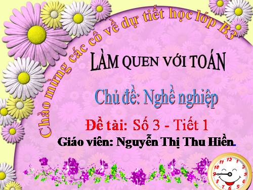 Toán số 3 tiết 1