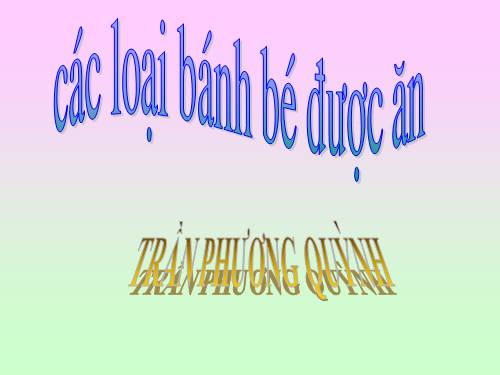 cac loai banh