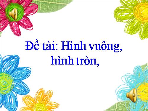 hình tròn  - hình vuông