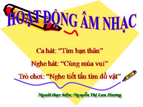 Giáo án âm nhạc