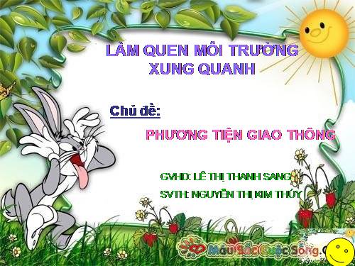 một số loại phương tiện giao thông