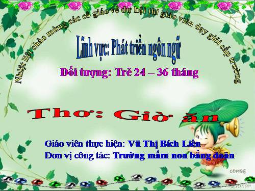 Thơ giờ ăn