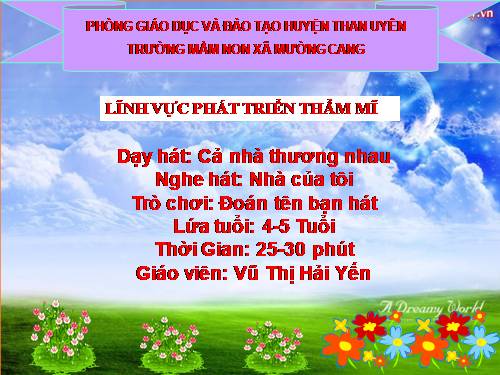 dạy hát cả nhà thương nhau