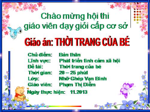 thời trang của bé