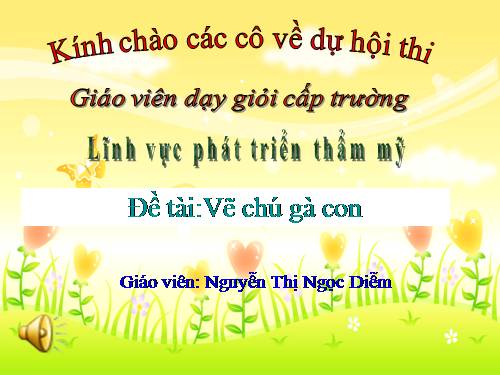 Vẽ chú gà con