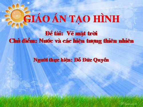 tao hinh chau ve ong mat troi