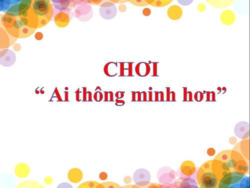 trò chơi Nhận biết hình vuông, hình tròn