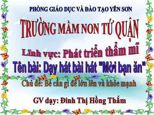 DAYH HÁT CẢ NHÀ THUONG NHAU