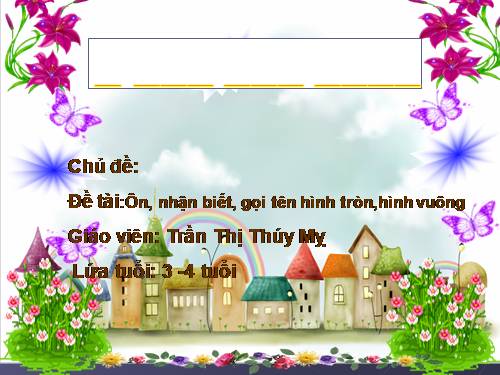 gọi ten hình tròn, hình vuông