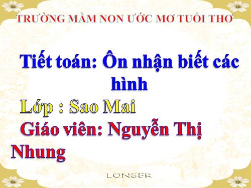 Ôn nhận biết các hình