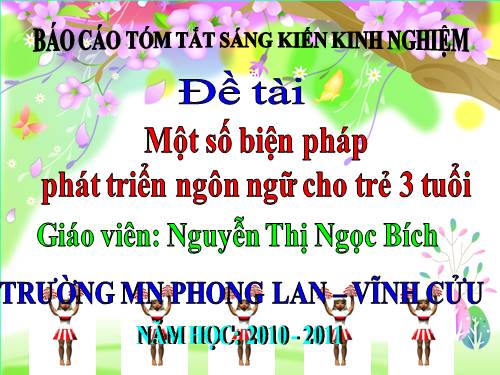 skkn mầm non(có tính ứng dụng rất cao)