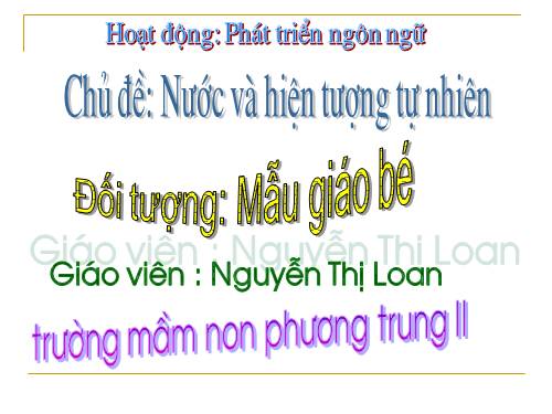 Giáo án điện tử thơ: Mùa hè