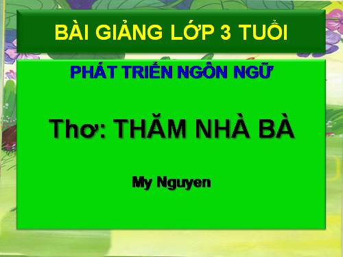 Thơ: Thăm nhà Bà