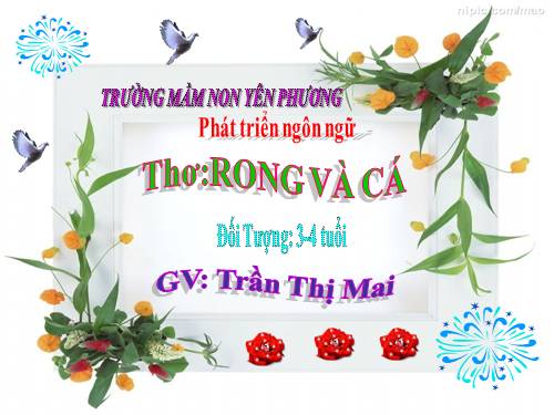 giáo án điện tử rong và cá