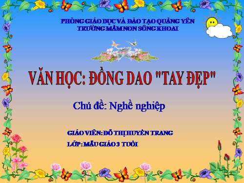 bài giảng tay đẹp