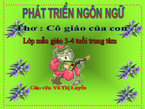 thơ cô giáo của con