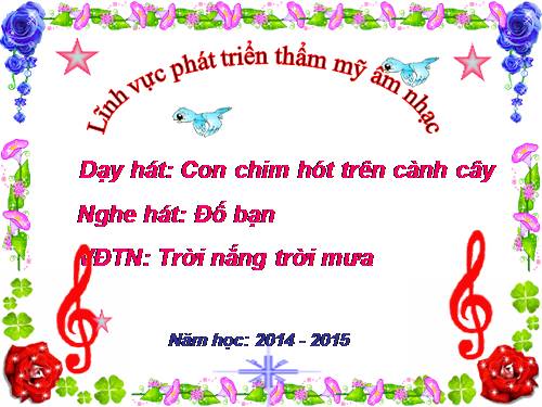 bài hát con chim hót trên cành cây