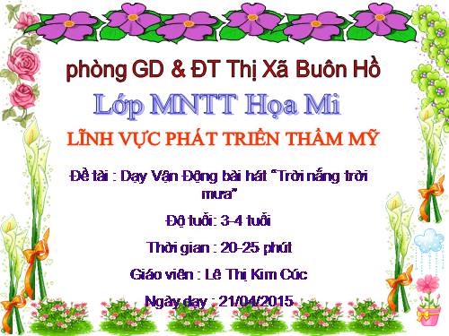 âm nhạc trời nắng trời mưa