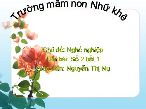 Toán số 2 tiếtt 1