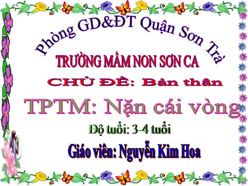 giao an: nặn vòng