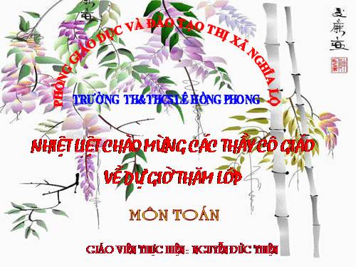 Toán 3 - Giảm đi một số lần