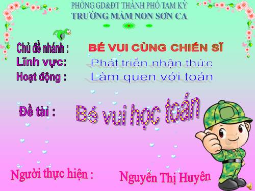 Nhận biết phía trái- phải, trước - sau