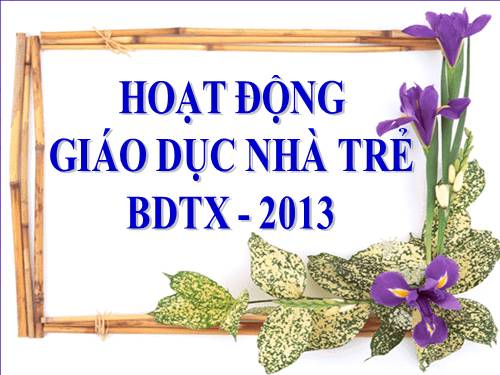 giáo dục nhà trẻ