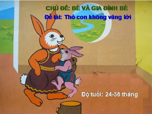 Thỏ con không vâng lời