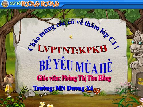 MÙA HÈ CỦA BÉ