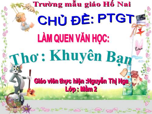 thơ khuyên bạn