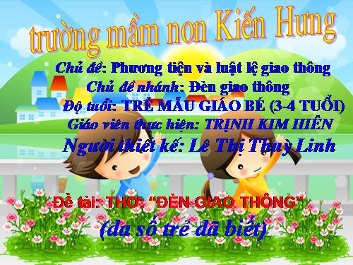 Tho: den giao thong