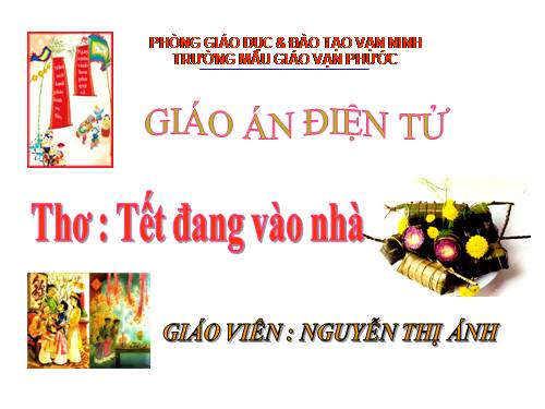 LQVH: "Tết đang vào nhà"