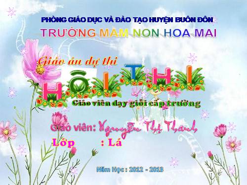 giáo án 5 tuổi