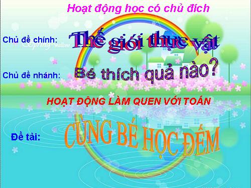 Cùng bé học đếm