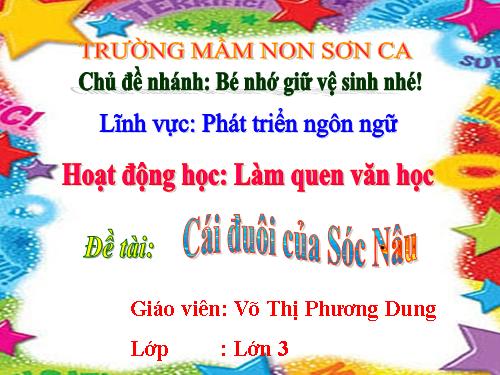 Truyện "Cái đuôi của sóc nâu"