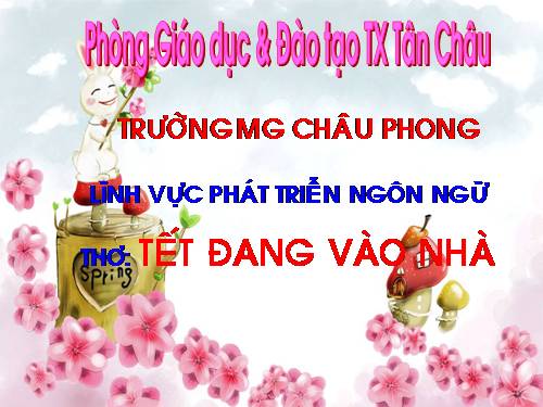 tho tet dang vao nha