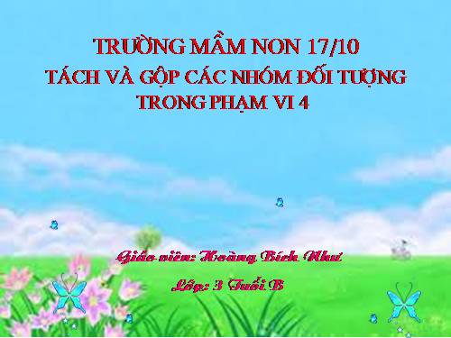 tách và gộp trong phạm vi 4