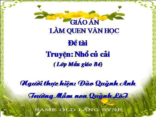 Truyện: Nhổ củ cải