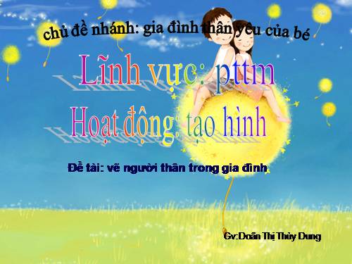 Vẽ người thân trong gia đình