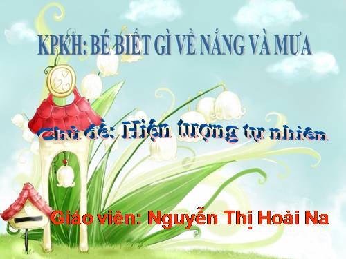 NẮNG VÀ MƯA