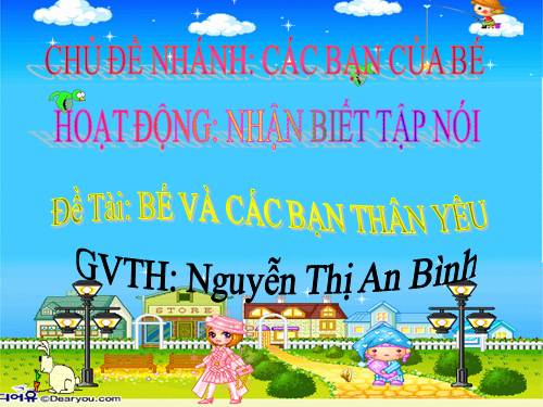 Nhận biết tập nói