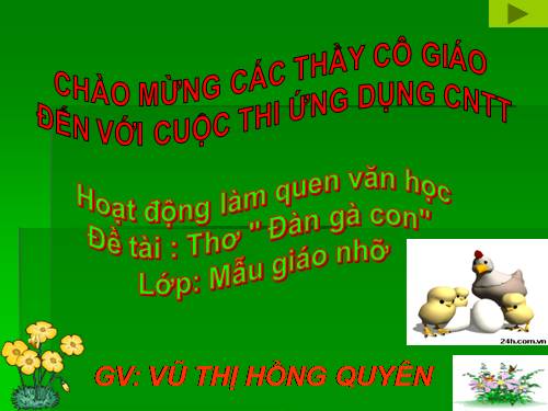 Đàn gà con