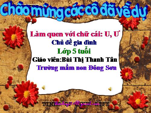 LÀM QUEN VỚI CHỮ CÁI U,Ư