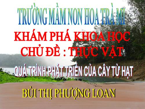 Vong doi phat trien cua cay