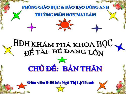 bé lớn lên như thế nào