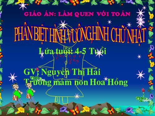 Phân Biệt hình vuông và hình chữ nhật