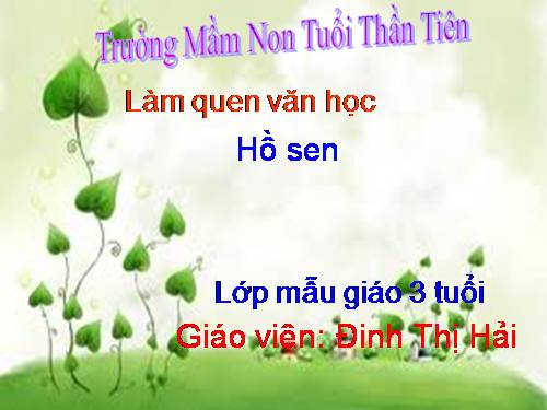 thơ hoa sen