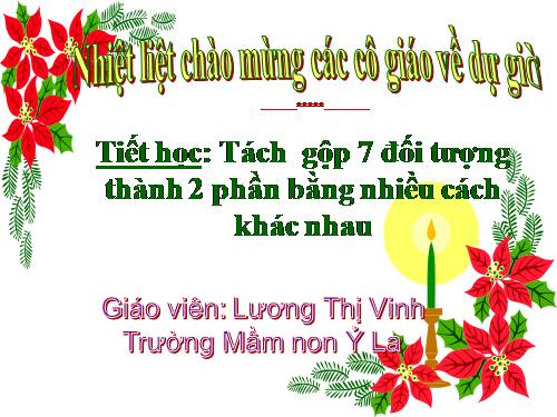 Tách gộp mọtnhóm đôpí tượng thành nhiều cách khác nhau