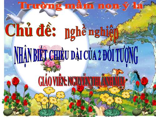 nhận biết chiều dài của 2 đối tượng