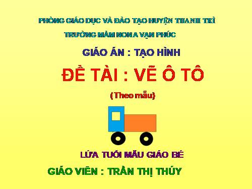 ve ô tô (Theo mẫu)